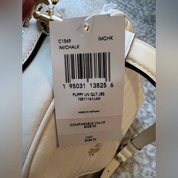 SOLD NWT COACH Linear Quilted Jes Crossbody - Picture 8 of 10